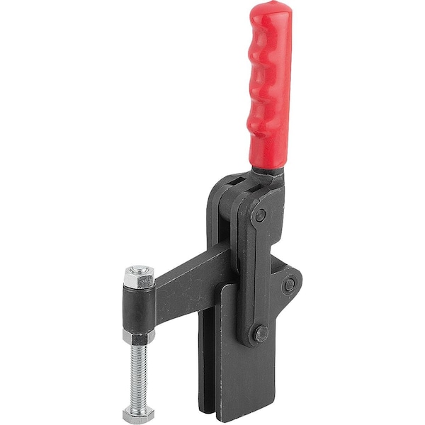 Toggle Clamp Vertical Heavy Vers, Vertical Foot F1=14000, Fixed Clamping Spindle M16X150, Steel Hard